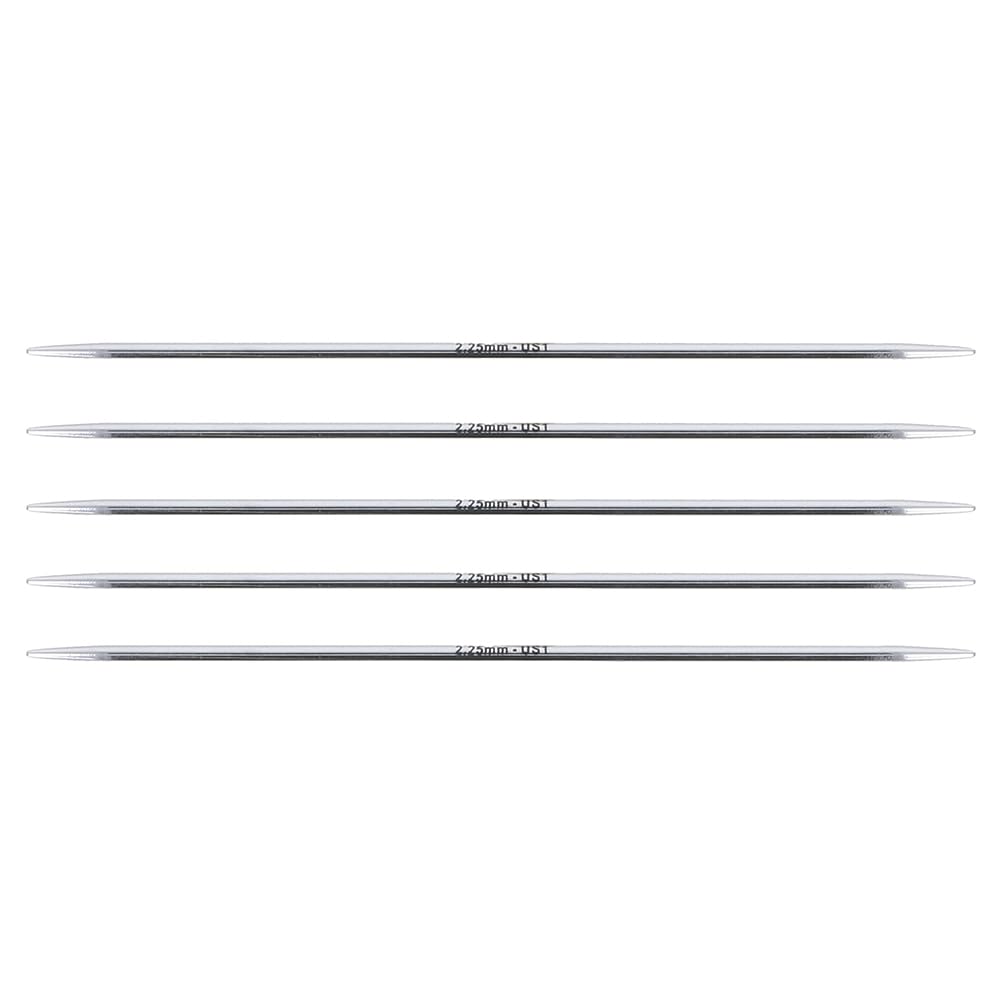 KnitPro Nova Double Pointed Needles 5" (12.5cm), Silver, 2.25mm