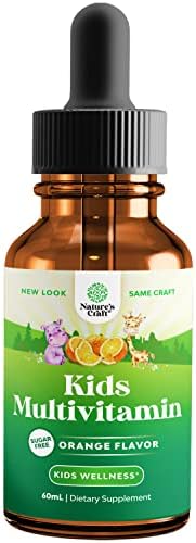 Liquid Multivitamin for Kids Immunity Support - Toddler Multivitamin Supplement with A C D3 E B1 B2 B3 B6 and D3 Liquid Vitamins for Kids and Infants - Liquid Multivitamin Drops with DHA for Kids
