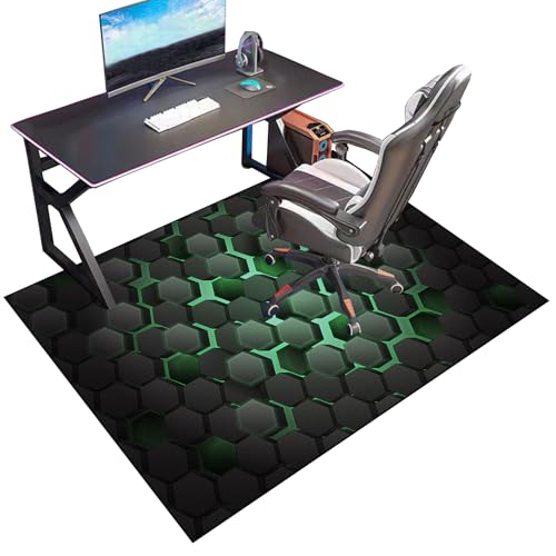 Tappeto per Sedia Ufficio Gaming Tappetino per Pavimenti Tappeto per Sedia a Rotelle, Salvapavimento Protezione Parquet e Pavimenti Duri, Tappeto Sedia Gaming per Parquet e Piastrelle 70 x 100 cm