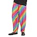 Produktbild Amakando 80er Jahre Jogginghose Retro 80`s Hosen XL 54 Regenbogen Baggy Pants Rainbow Hose Karnevalskostüme Herren lustig Bad Taste Partyhose Mottoparty Stoffhose