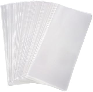 200 Pack 5 by 7 Inches Clear Treat Bags Plastic Cello Bags OPP Cellophane Bag for Bakery, Candy, Soap, Cookie and Valentine Gifts