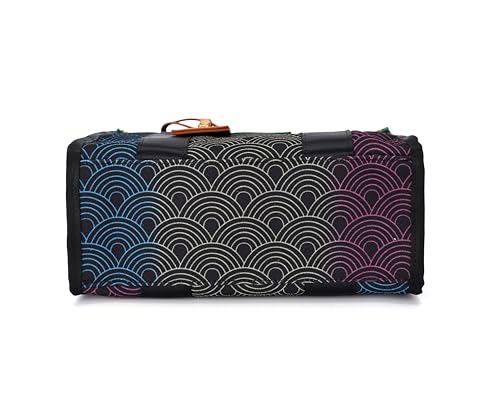 Bolso Tote de Lona Negro para Mujer Casual y Pequeño miniatura 5