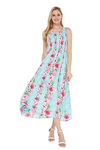 Image of Hawaii Hangover Family Matching Clothes, Pink Hibiscus Vine Turquoise | Family matching Hawaiian outfits, Pink Hibiscus Vine Turquoise, lightweight rayon, machine washable, tropical floral print