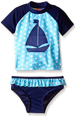 Sol Swim Girls' Sail Away Rashguard Set