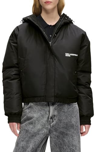 Doudoune noire KARL LAGERFELD JEANS veste mi-saison confortable taille L