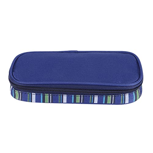 Lonrtesw Enfriador de Insulina Estuche de Viaje Organizador de Medicamentos para la Diabetes Cooler Bag Impermeable y Forro de Aislamiento (Azul Marino)