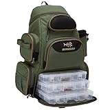 BASSDASH Fishing Tackle Backpack Water Resistant Lightweight Tactical Bag Soft Tackle Box with Rod...