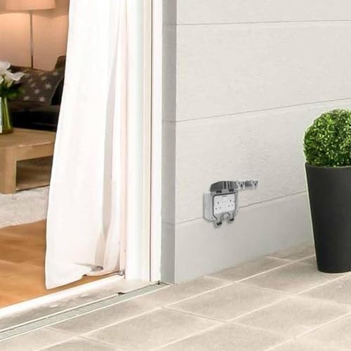 Boîte électrique étanche de 13 cm gris pour protection de prise