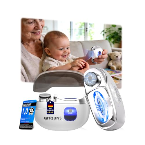 QITQUNS 2026 New 4-in-1 Electric Nail Clipper【HRC58 Precision Blades + 22,000 RPM】 Electric Nail...