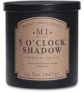 Manly Indulgence 5 O'Clock Shadow Scented Jar Candle for Men 16.5 oz - Oakmoss & Zesty Citrus Hin...