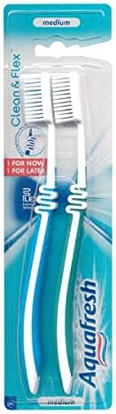 Toothbrush Aquafresh Clean & Flex Medium Pack of 2