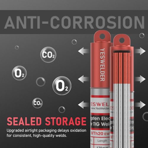 Image of YESWELDER TIG Welding Tungsten Electrode Red Tip