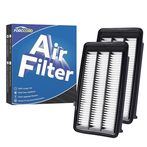 Image of 2-Pack Engine Air Filters for Honda CR-V 2017-2022 (L4 1.5L Turbo) | for Civic 16-22 (L4 1.5L Turbo), Replace #CA12050 17220-5AA-A00, Engine Filter Replacement Car Accessories