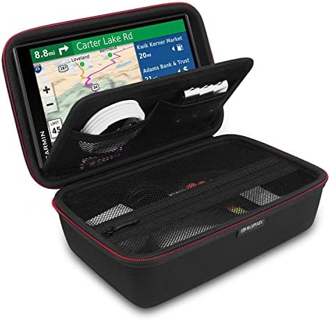 HESPLUS Hard Storage Travel Case Compatible with 6-7" Inch for Garmin DriveSmart 65/61 LMT-S Drive 61 /dezl OTR800/50 Nuvi 2797LMT 65LM 2757LM 2689LMT Tomtom Go Via Mio GPS Navigator and Accessories