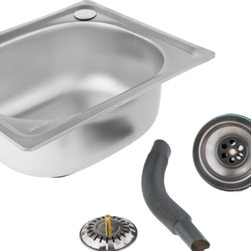 Évier de cuisine bac unique inox moderne avec accessoires durables pour rénovation - 7