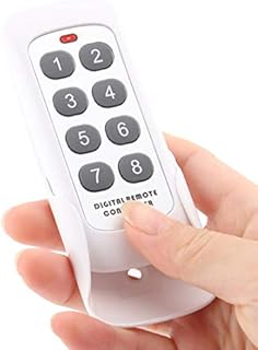 ZUYOOK 433 Tuya Smart Single Fire Zero Fire Universal Touch Switch Home Remote Control 8 buttons (white, HFY8)