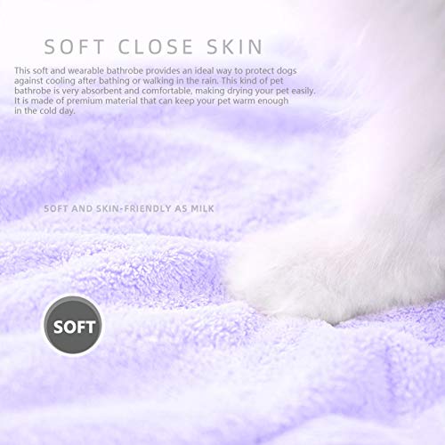 VILLCASE Roupão de Banho Toalha de Secagem Casaco Banho Cão de Estimação Cachorrinho Gato Kitty Toal
