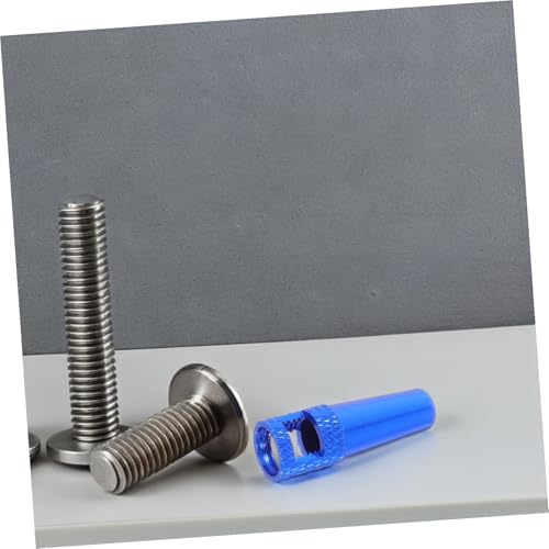 Juego 8 piezas tapas de válvula francesa de aleación de aluminio para bicicletas, tapas de válvula para neumáticos de bicicleta de carretera y montaña, de color azul, fáciles de instalar miniatura 6