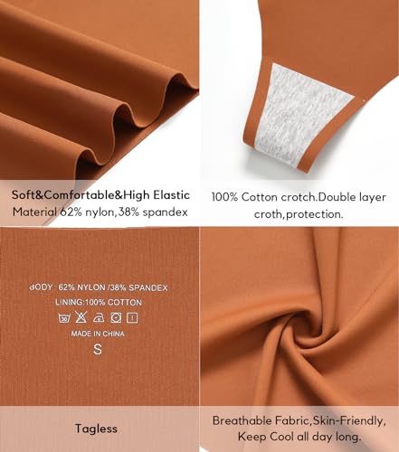 Image of Wealurre Womens Underwear High Waisted Seamless Thongs for Women Breathable No Show Panties for Ladies 6 Pack