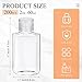 Tanlade 200 Pack 2 oz Empty Hand Sanitizer Bottles Bulk for Customization, Refillable PET Plastic Bottles with Flip Cap for Business, Events, Schools, Party Favors & DIY Liquids(Clear)