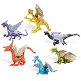 Bulk Toys - 2 Inch Dragon Toys - 24 Pcs Dragon Playset for Party Favors - Pinata Stuffers - Goodie Bag Supplies - Bulk Gifts for Kids - Vending Machine Toys