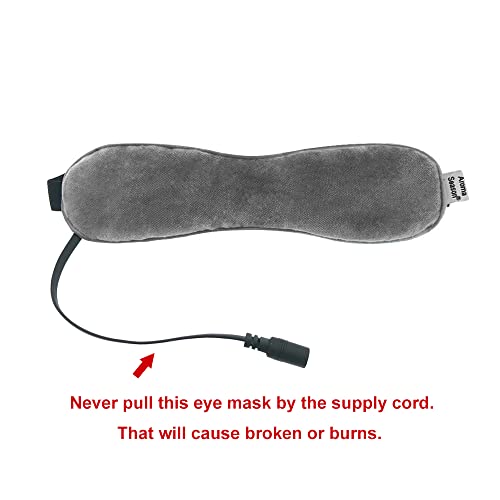 Aroma Season Heated Eye Mask, For Stye Blepharitis Moist Treatment With Flaxseed, Warm Therapy To Unclog Glands, Relieve Dry Eye Syndrome, Chalazion, Stye, Mgd And Blepharitis (Grey) #TOP4
