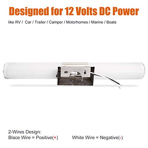 Facon 16.7Inch 12Volts Led Rv Wall Sconces Vanity Lamps, Bathroom Mirror Light With On&Off Switch, 12Volts Dc Rv Interior Light For Rv Camper Trailer Motorhome #TOP4