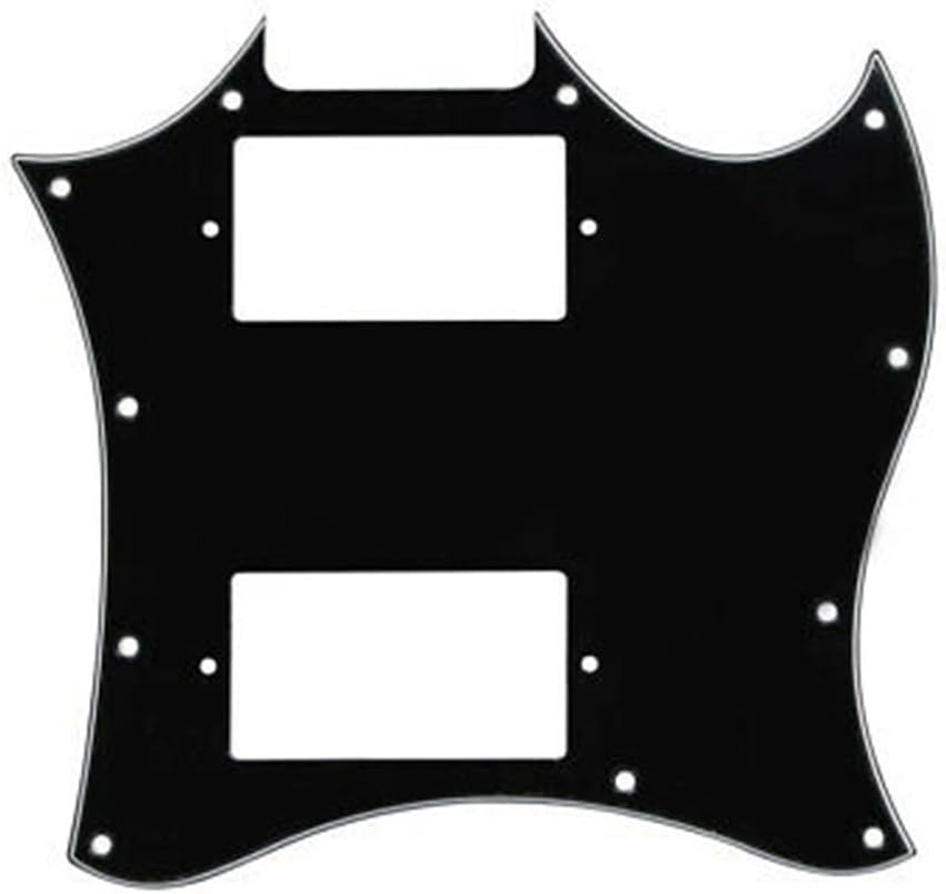 Full-Face Guitar Pickguard Scratch Plate Compatible with Epiphone SG G-310 Electric Style PVC Material Black