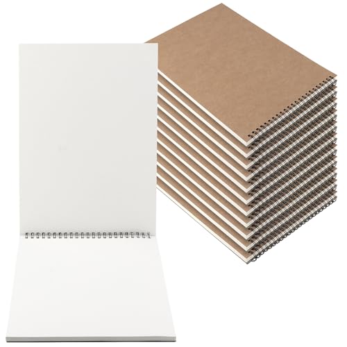 Carnet de croquis A4 à spirales LEXININ avec papier kraft 160g pour dessin et peinture paysage