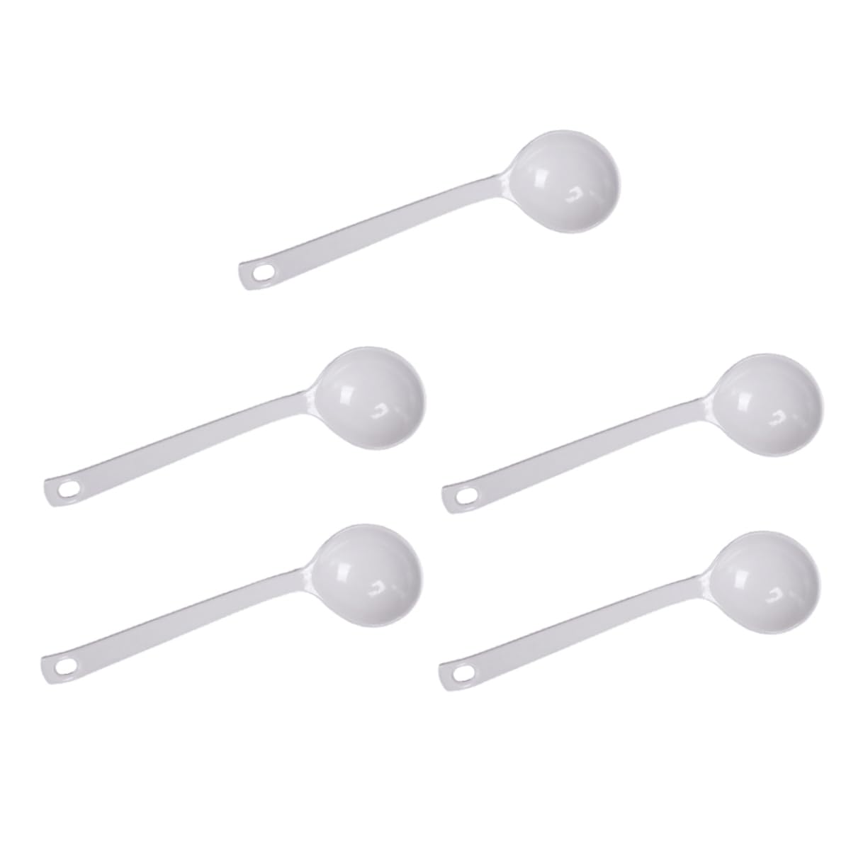 Mikinona 5pcs Hot Pot Seasoning Spoon Turtle Shell Shape Skimmer Spoon Asian Ramen Food Serving Strainer Noodle Spoon Chinese Wonton Spoons Noodles Soup Spoon Ramen Soup White Melamine