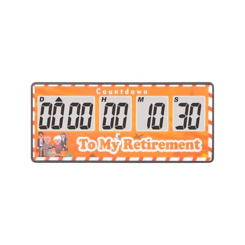 Jayron Retirement Timer 9999 Jours Compte à Rebours Numérique Alarmes