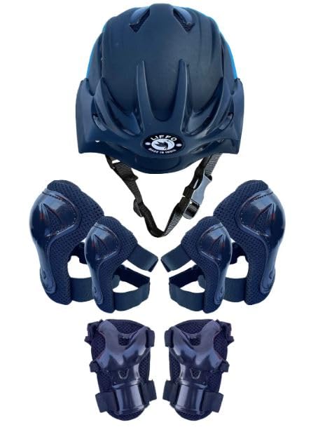 Image of Liffo Skating Guard Skating Kit Protective Skating Guard Kit for Skating, Cycling, Running for Kids,Boys,Girls,Men & Women (HSG) (HP-Black, S)