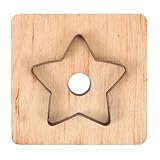 Hohopeti Fustella per Testa a Cinturino in Legno per Taglio Pelle Fai da Te, Stampo da Taglio Robusto e Leggero, Strumento Artigianale per Lavorazione Cuoio Manuale e Fustellatrice