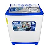 Lavadora Doble Tina Dace, Capacidad 13 Kilos, Color Blanco con Azul, Modelo LS13061PPBA