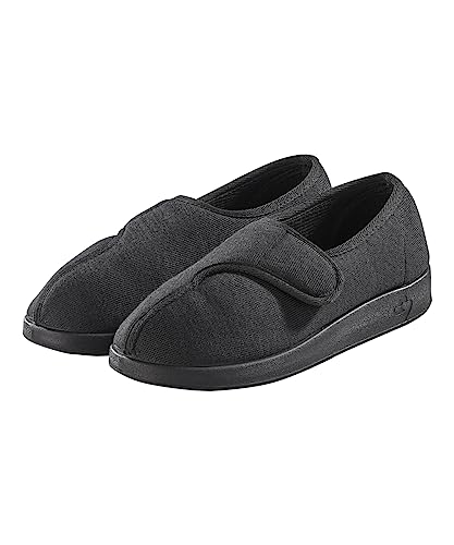 Silvert's Adaptive Clothing & Footwear Women’s Extra Wide Easy Closure Jewel Slippers for Seniors