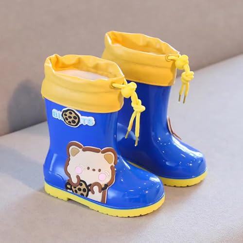Kids' Waterproof Rain Boots-Cartoon PVC Rubber Shoes for Toddlers, Unisex, Anti-Slip, Low Heel (1-3cm)2
