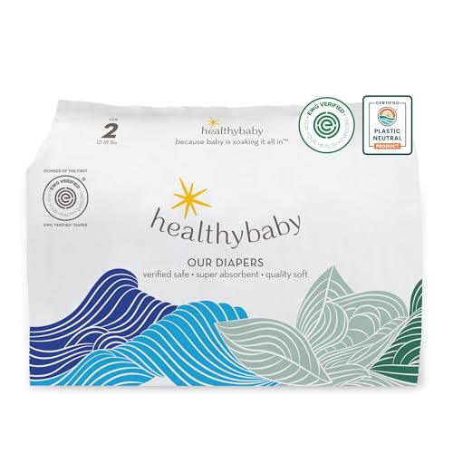 Image of Our Diapers | The First EWG Verified & Microbiome-Friendly Diaper | 12-Hour Leak Protection | Made with Organic Cotton & Plant-Derived Materials | Totally Chlorine Free | Size 2 (12-18 lbs) 42 Count