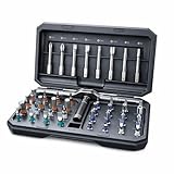 42 in 1 Ratchet Screwdriver Set, Magnetic Ratcheting Screwdriver Set with T Handle, Multi Bit Screwdriver Kit with Case for Electronics, Furniture, Bicycle & DIY Repair