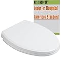For AMERICAN STANDARD Toilet Seat,Elongated,Soft Close Toilet Seat,Specifically Designed Fits American Standard Toilet Parts,Oval/Oblong