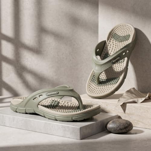 Image of Aqualite Brand Flip Flop for Men | Slipper for Men | Men's EVA Chappal | Lightweight Waterproof Anti-Skid Slippers | Soft Cushion Casual Footwear for Home, Beach, Bathroom & Daily Wear