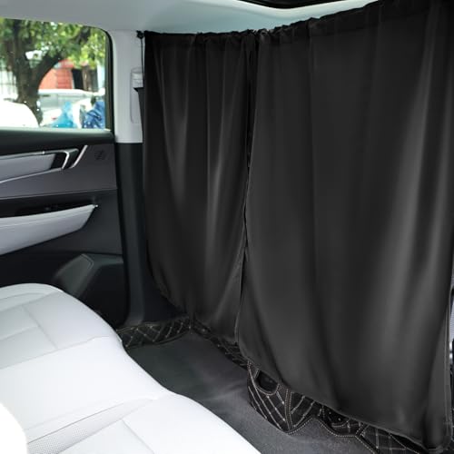 Alaoo Tenda divisoria per auto, 140 * 80cm Tende separabili per auto, Tenda Divisoria per Interni Auto, Protezione della privacy, protezione solare, Applicabile a berlina/SUV