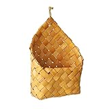 Panier mural: c'est un panier de rangement adapté aux fournitures ménagères, aux lettres et aux fleurs, panier en bois