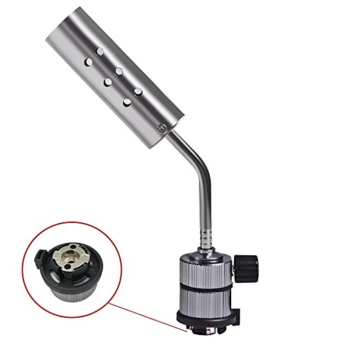 All Splendid Butane Burner - Camping Welding Heating Gas Blow Torch- Kitchen Blow Torch Burner (Silver) #TOP4