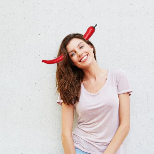 Bandeau poivron rouge adulte : accessoire cheveux cosplay