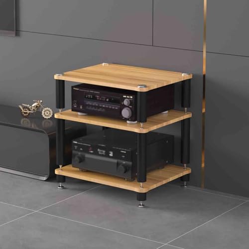 Étagère audio design pour un coin musique et lecture zen