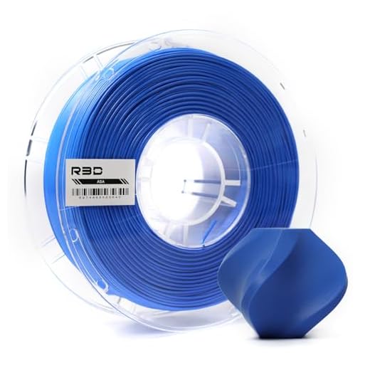 R3D ASA Filament 1.75mm, 1KG 3D Printer Filament, Heat & Weather Resistant, Dimensional Accuracy +/- 0.02 mm, Perfect for Outdoor Functional Parts, Compatible with AMS (Fluorescent Blue)