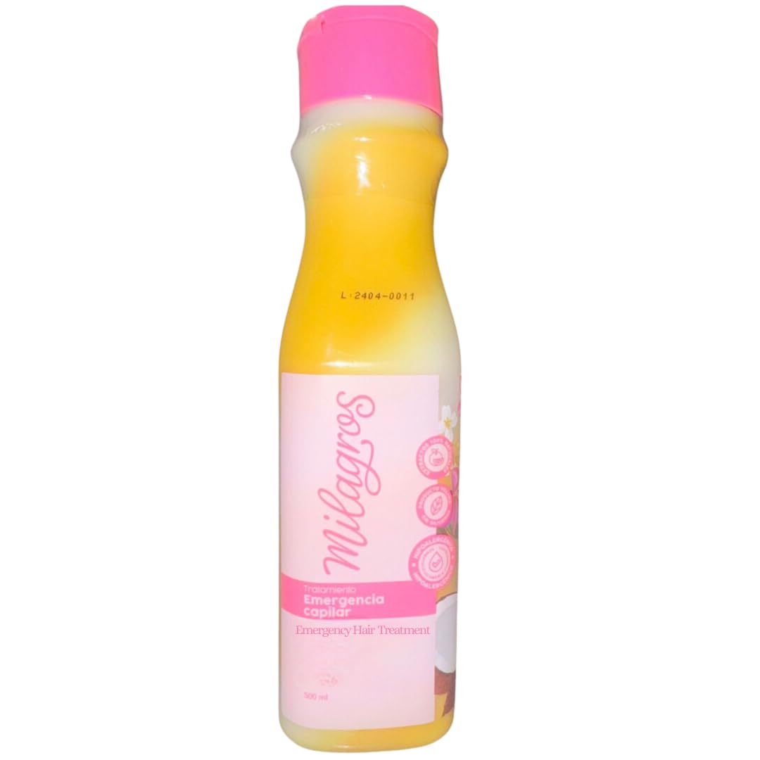 Emergencia Capilar sin sulfatos Kit 2 pack | Shampoo Magia Capilar Milagros + Tratamiento Emergencia Capilar | Formula Anticaida, Crecimiento, reparación, cabellos decolorados o muy maltratados 32.1oz