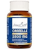Cannelle de Ceylan 2500 mg Essence Pure- Cannelle de Ceylan authentique - 5 fois plus concentrée que l'écorce de cannelle en poudre - Contrôle de la glycémie - 30 gélules Api-Nature
