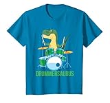 Drummer Cadeau Enfants Musicien Dinosaure T Rex Batterie T Shirt