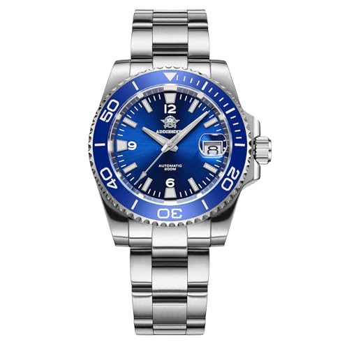 Montre de plongeur pour homme en verre saphir et mouvement automatique